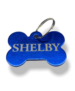 ADRESÓWKA METALOWA W KSZTAŁCIE KOŚCI - SHELBY METAL ID TAG