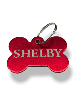 ADRESÓWKA METALOWA W KSZTAŁCIE KOŚCI - SHELBY METAL ID TAG
