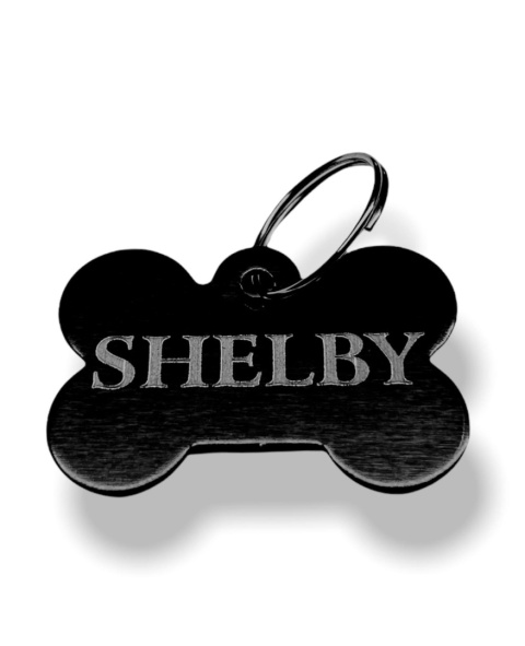 Adresówka metalowa w kształcie kości - Shelby Metal ID Tag