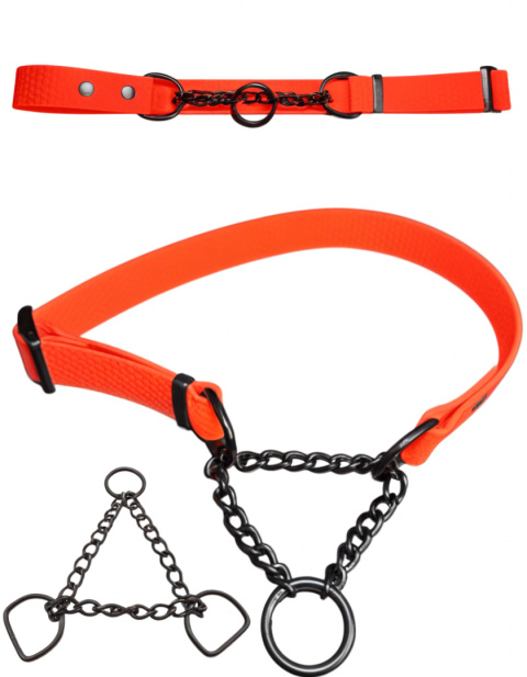 OBROŻA PÓŁZACISKOWA MARTINGALE WOOFY CHAIN LOOP OBROŻA PÓŁZACISKOWA MARTINGALE WOOFY CHAIN LOOP