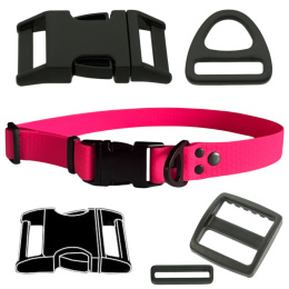 OBROŻA DLA PSA WODOODPORNA Z KLAMRĄ METALOWĄ I SHELBY - WOOFY COLLAR METAL CLICK