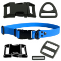 OBROŻA DLA PSA WODOODPORNA Z KLAMRĄ METALOWĄ I SHELBY - WOOFY COLLAR METAL CLICK