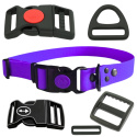 OBROŻA DLA PSA WODOODPORNA Z KLAMRĄ Z BLOKADĄ I SHELBY - WOOFY COLLAR SAFE LOCK