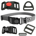 OBROŻA DLA PSA WODOODPORNA Z KLAMRĄ Z BLOKADĄ I SHELBY - WOOFY COLLAR SAFE LOCK