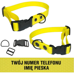 OBROŻA WODOODPORNA Z KLAMRĄ PLASTIKOWĄ | SHELBY - WOOFY COLLAR LIGHT CLICK