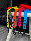 SMYCZ DLA ŚREDNIEGO PSA WODOODPORNA HEXA TYPU BIOTHANE 16MM I SHELBY WOOFY LEASH