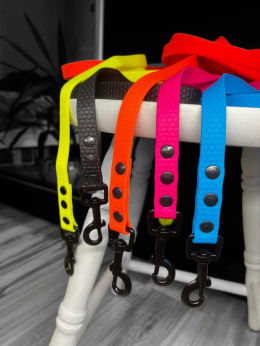 SMYCZ DLA ŚREDNIEGO PSA WODOODPORNA HEXA TYPU BIOTHANE 16MM I SHELBY WOOFY LEASH