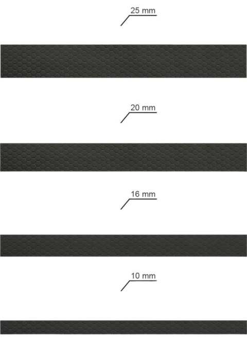 Smycz dla średniego psa wodoodporna z taśmy Hexa 16mm fioletowa ShelbyPets