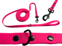 SMYCZ DLA DUŻEGO PSA WODOODPORNA HEXA TYPU BIOTHANE 20MM I SHELBY WOOFY LEASH